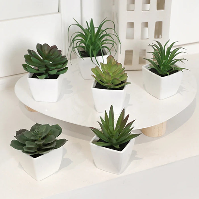 Artificial succulent small potted plants