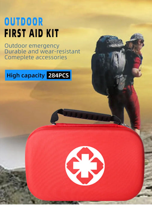 284PCS Compact First Aid Kit for Travel