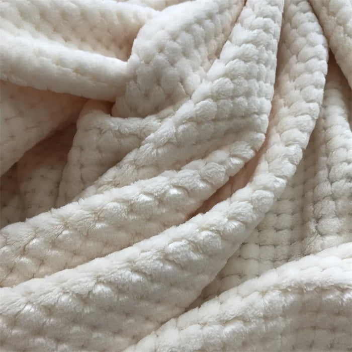 Coral Velvet Flannel Blanket
