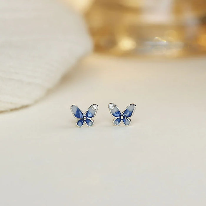 Exquisite Korean Butterfly Stud Earrings