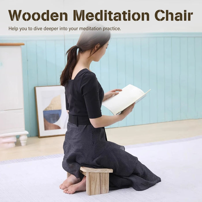 ZenFlow Wooden Meditation Bench
