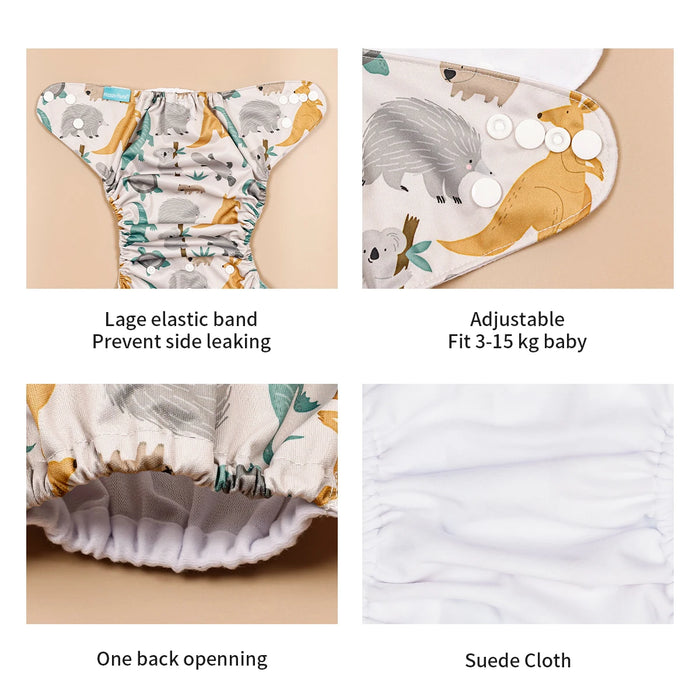 Set Pocket Diaper Suede Cloth Inner