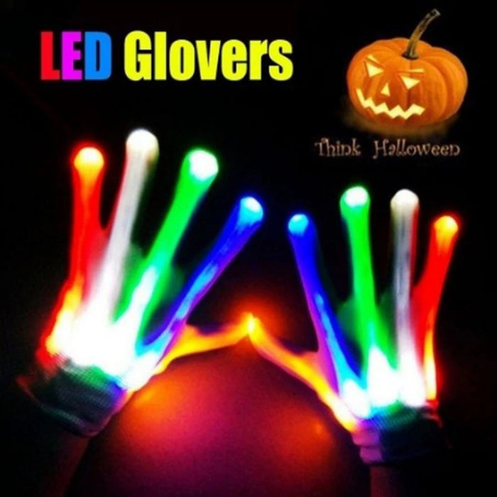 LED Luminous Gloves for Halloween ( 1pc )