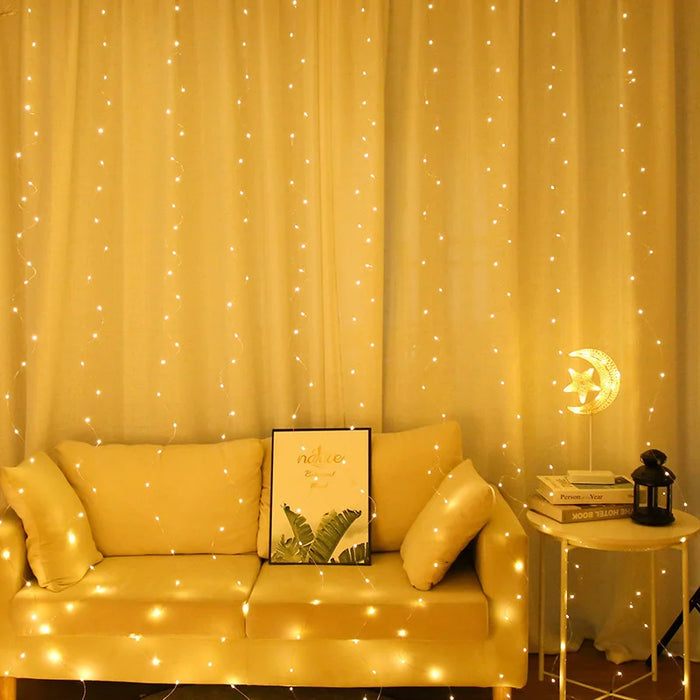 LED Curtain Garland Light String