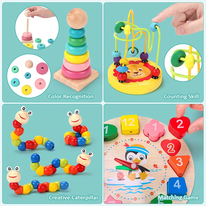 Montessori Wooden Toys set