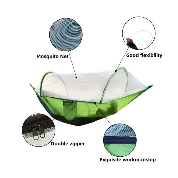 Lightweight Hammock With Mosquito Repellent Net