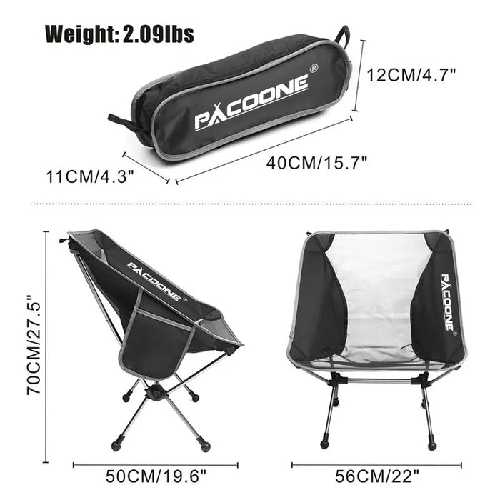 Travel Ultralight Folding Aluminum Chair