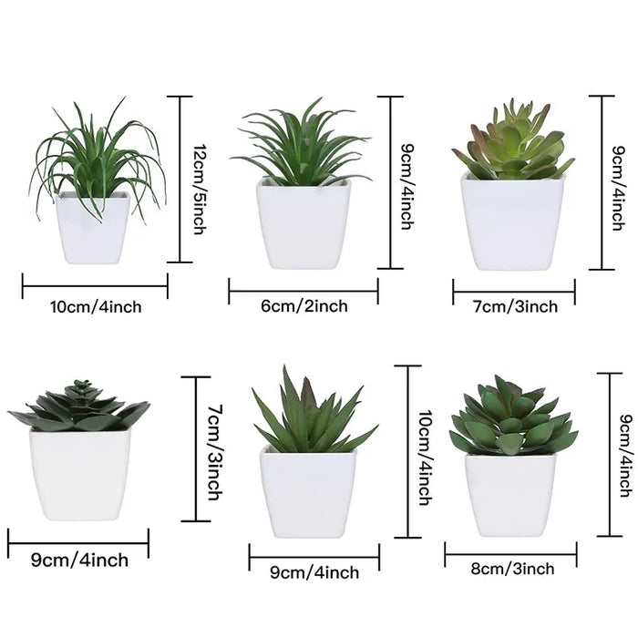Artificial succulent small potted plants