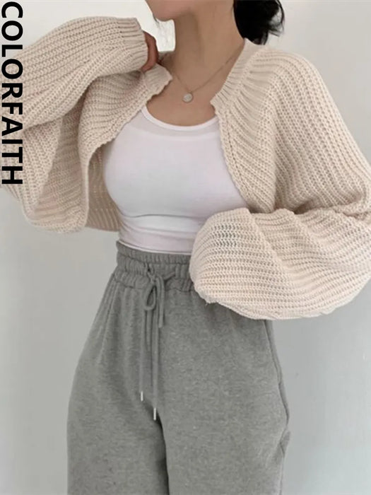 Short Cardigans Knitted Poncho
