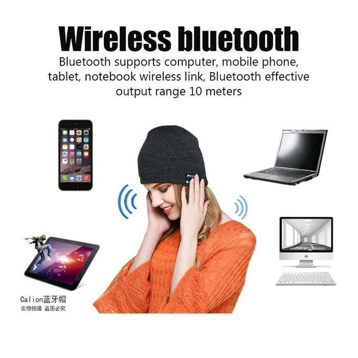 Wireless Bluetooth Headphones Beanie