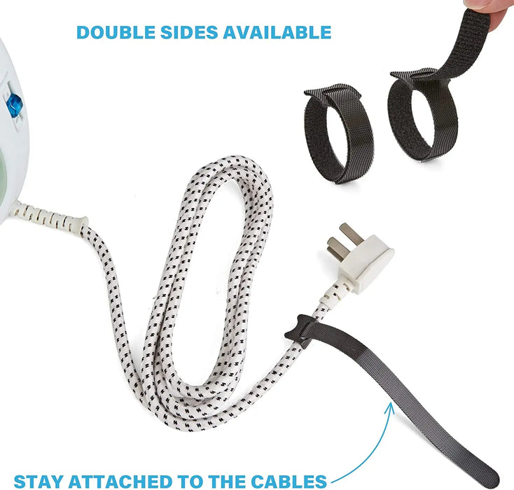 50 pcs Releasable Cable Organizer Ties
