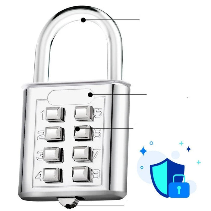 SecureGuard 8-Digit Combination Padlock