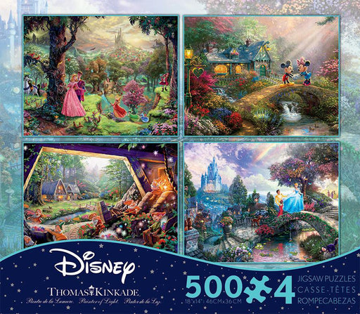 - 4 in 1 Multipack - Thomas Kinkade - the Disney Collection - 4 in 1 Multipack Jigsaw Puzzle