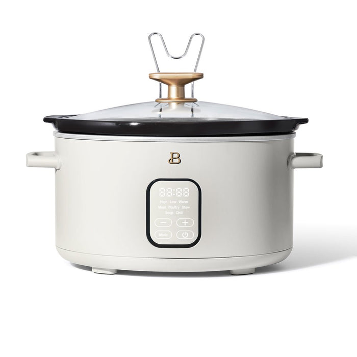 Beautiful 6QT Programmable Slow Cooker, White Icing by Drew Barrymore