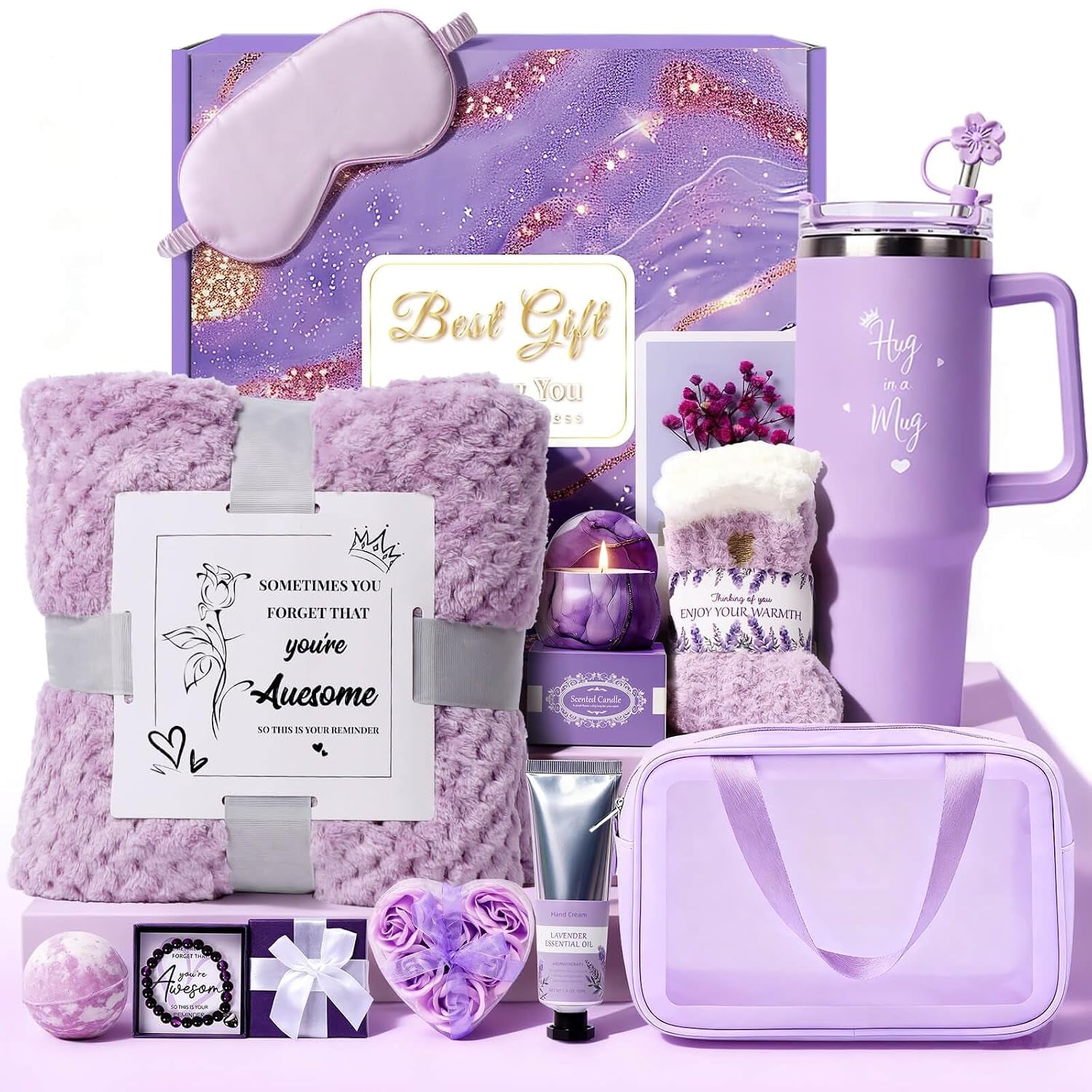 Self-care spa gift basket from the Browse Get gift collection