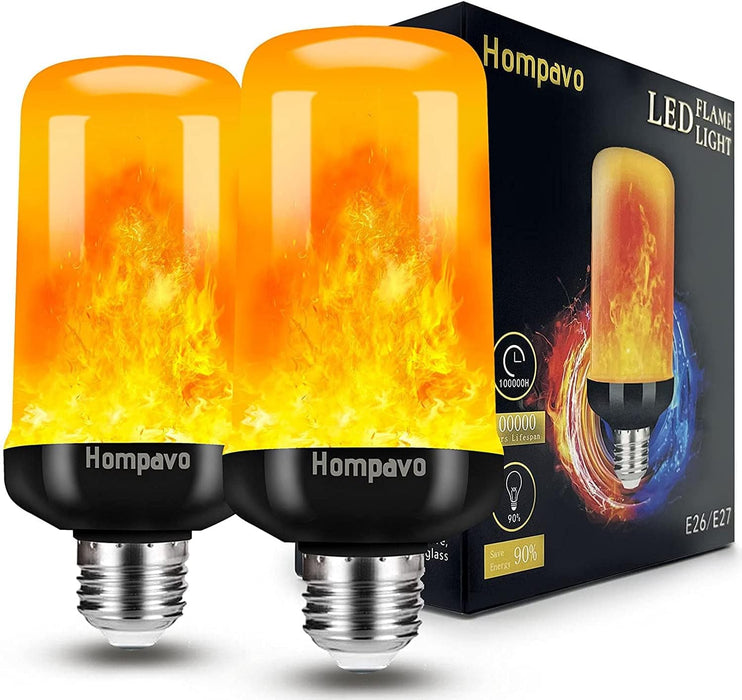 【Upgraded】 Flame Light Bulbs for Home Decor with Upside Down Effect
