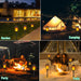 Solar Torch Light with Flickering Flame for Halloween Decorations