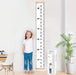 Growth Height Chart for Kids, Removable 79"x7.9" (Black & White)
