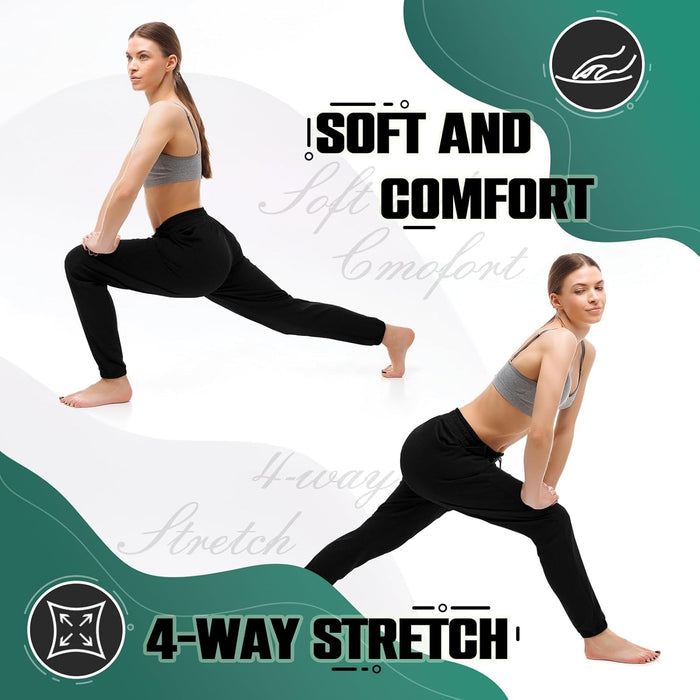 Joggers with Pockets, Drawstring Sweatpants Women