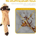 Dog Squeaky Chew Toys No Stuffing Soft Plush for Small Medium Large Breed