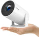 2026 Upgraded HY300PRO Mini Projector with WiFi and Bluetooth, Portable Projector 4K Support, Auto Keystone, 180 Degree Rotation, Smart Proyector for Home Outdoor