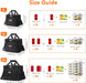 Medium Lunch Bag, Insulated Lunch Box, Soft Cooler Cooling Tote for Adult Men Women, Black 12-Can (9L)