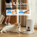 ® Gravity Cat Feeder, 1 Gallon/3.5L Dog Food Dispenser, No-Electricity Automatic Pet Feeder, Auto Refill Food Bowl for C