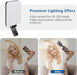 60 LED Portable Selfie Light Video Conference Lighting with Clip & Camera Tripod Adapter Rechargeable 2200mAh CRI 97+, 3 Light Modes for Phone iPhone Webcam Laptop Photo Makeup
