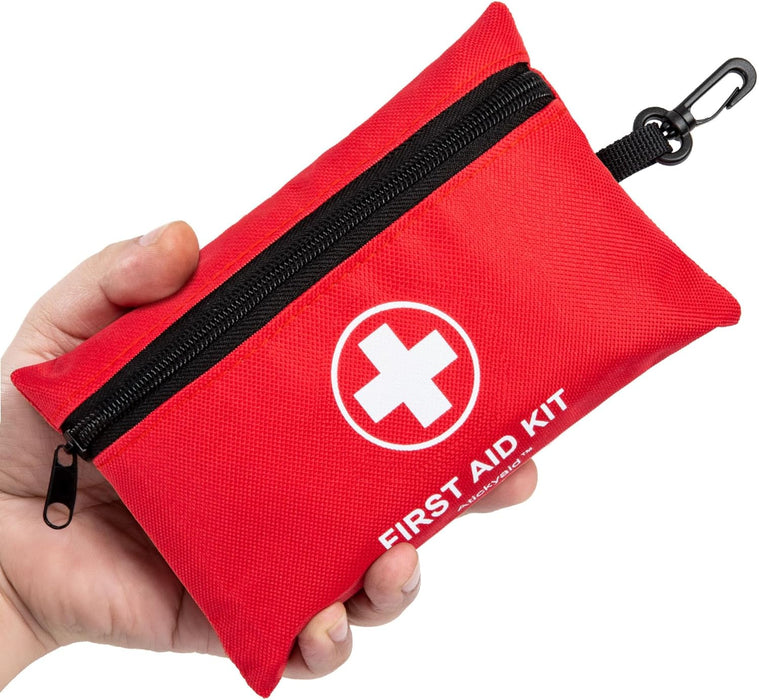 Mini First Aid Kit - 140 Piece Small First Aid Medical Kit