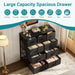 9 Drawer Black Dresser for Bedroom, Closet Organizer Storage Tower
