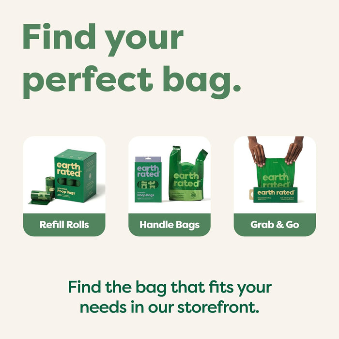 Dog Poop Bags on Refill Rolls, 270 Bags, Lavender
