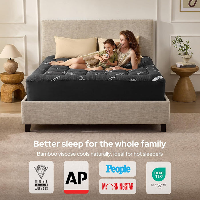 Queen Mattress Topper, Thick Soft Pillow Top Bed Topper