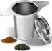 Extra Fine 18/8 Stainless Steel Tea Infuser Mesh Strainer with Large Capacity & Perfect Size Double Handles for Hanging 