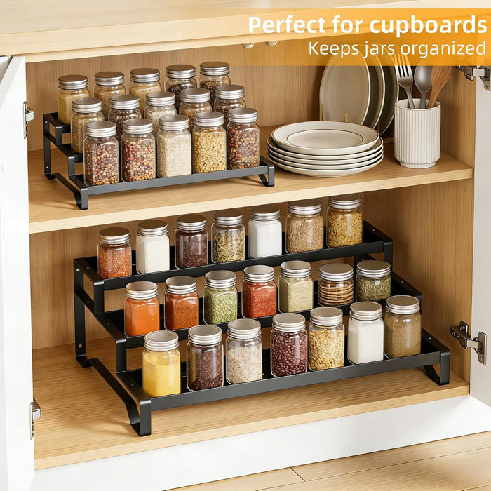 Spice Rack Organizer for Cabinet, 13-21.5" Expandable Spicy Shelf
