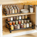 Spice Rack Organizer for Cabinet, 13-21.5" Expandable Spicy Shelf