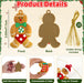 16pcs Gingerbread Man Ornaments for Christmas Tree Decorations