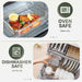 30 Pieces Glass Food Storage Containers Set with Lids, Gray