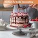 12" Aluminum Cake Turntable Set, Rotating Cake Stand for Decorating