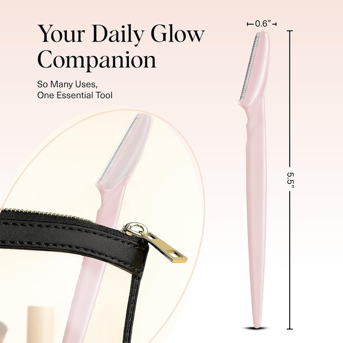 Dermaplane Razor for Women Face – Blush, 12 pcs