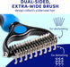 Deshedding Brush & Metal Comb Grooming Combo