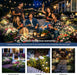 2Pack Solar Lights Outdoor, 120LED Firework Lights