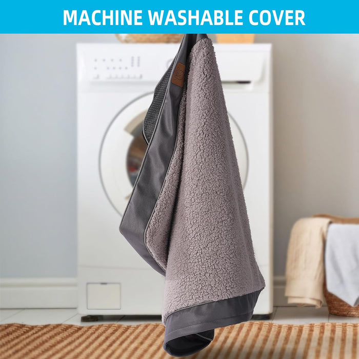 Washable Orthopedic Large Dog Bed with Removable Cover, Pet Bed Mat