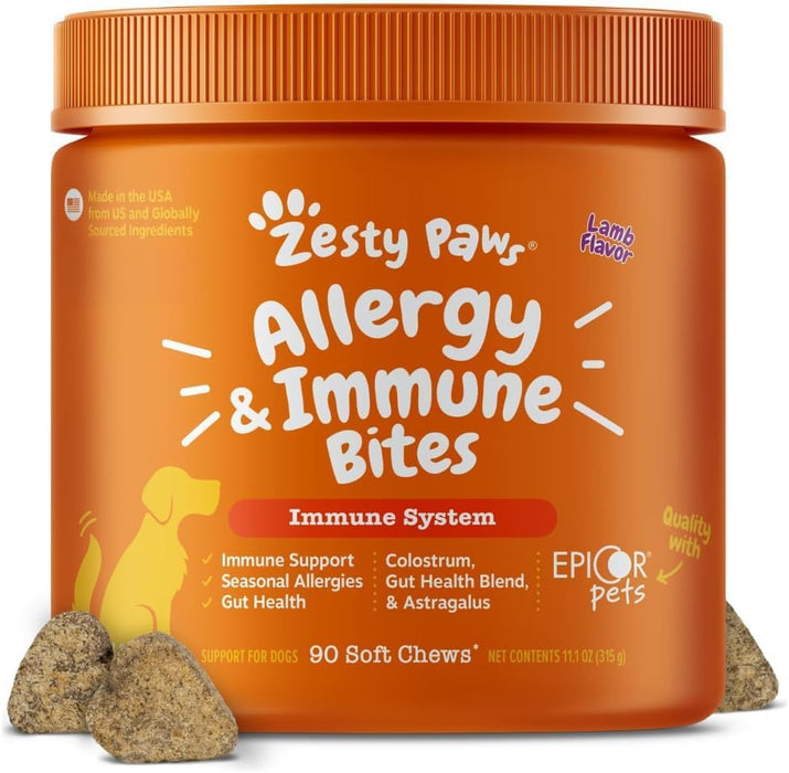 Dog Allergy Chews - Dog Allergy Relief, Lamb, 90 Ct