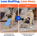 Interactive Squeaky Dog Toy - Crinkle Duck, Blue