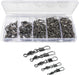 100Pcs Fishing Swivels, 5 Sizes Barrel Snap Swivel Fishing Tackle for Quick Linking of Lures and Lines