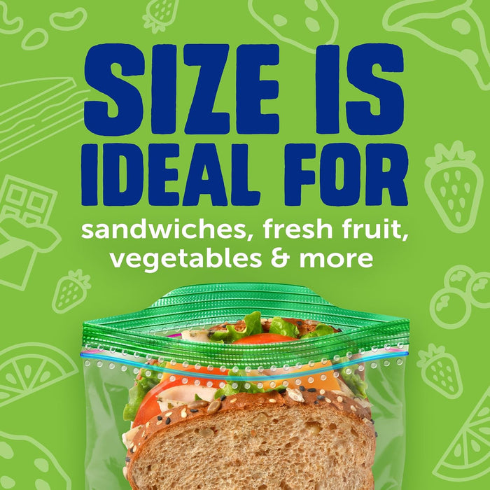 Sandwich & Snack Bags, Food Storage, Easy Open & Close, 270 Count