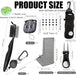 11 Pcs Golf Accessories Kit, Include Golf Ball Bag with Hook Tees Towel Cleaner Brush Ball Marker Divot Tool Score Count