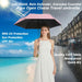 Compact Travel Umbrella Small Windproof Auto Open Close for UV Sun Protection UPF 50+ and Rain Fits Backpack Purse & Sui