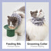 Cat Grooming Collar and Feeding Bib for Long Haired Cats, Anti-Stain Neck Band, Dog Ear Cover Snood for Cocker Spaniels