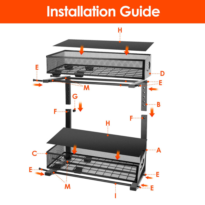 Two-Pack Adjustable Under-Sink Organizers